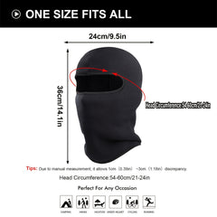 Windproof Fleece Balaclava Full Face Mask for Skiing Snowboarding Hiking Cycling
