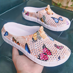 Women's Butterfly Hole Slippers Non-slip Beach Slippers