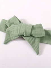 2pcs Baby Girls Ruffle Trim Romper & Headband Set