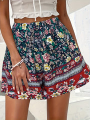 High Waist Floral Print Shorts Boho Shorts For Spring & Summer Women's Clothing