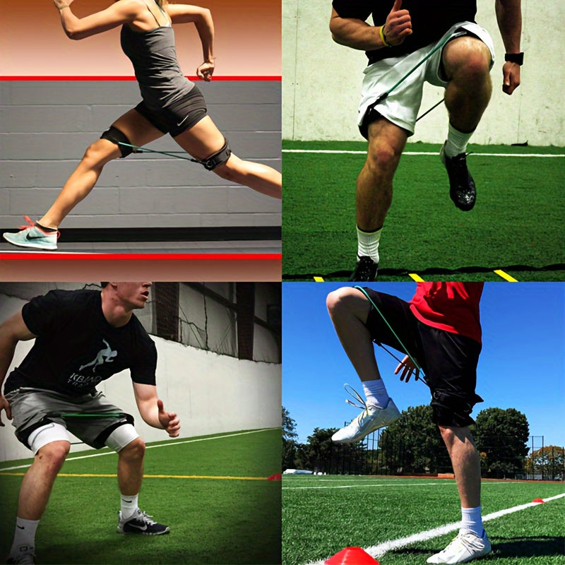 6pcs Leg Trainer Elastic Rope for Squat & Strength Training