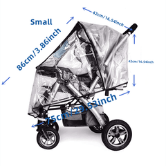 Universal Stroller Rain Cover, Waterproof Windproof Baby Travel Cover
