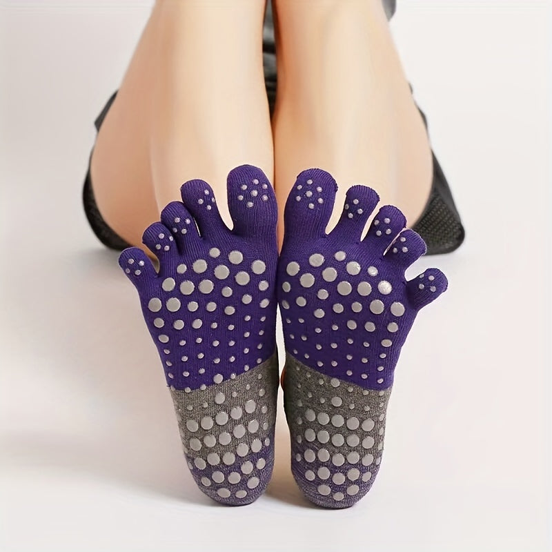 Women's 5-Toe Split Yoga Socks Non Slip Strap Sports Socks