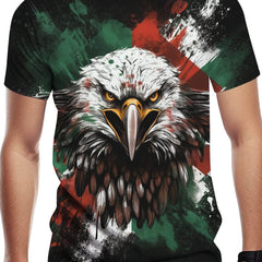 Eagle 3D Print Men's Graphic T-Shirt for Summer