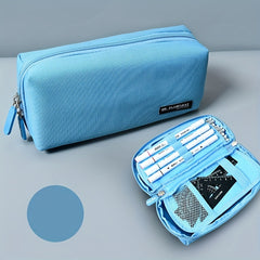 Large Capacity Canvas Pencil Bag School Supplies Storage Bag