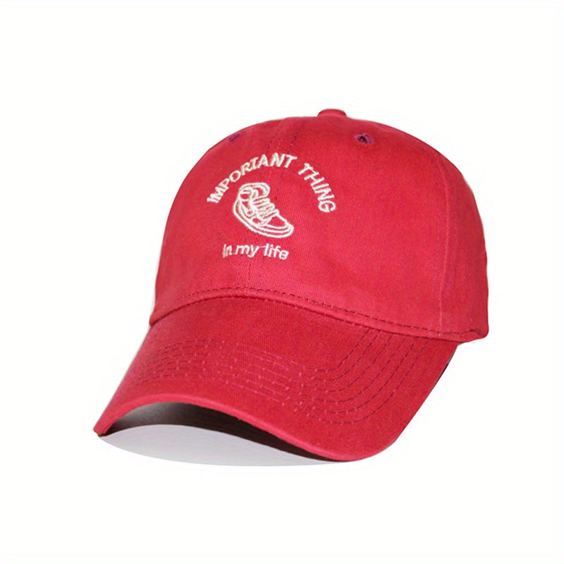 Embroidered Cotton Baseball Cap Lightweight Sun Hat Unisex