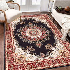 Large Vintage Persian Area Rug Non slip TPR Backing for Living Room Bedroom