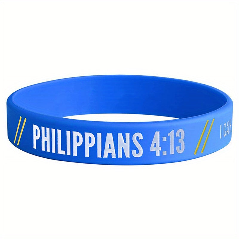 Bible Verse Silicone Bracelet Waterproof Wristband