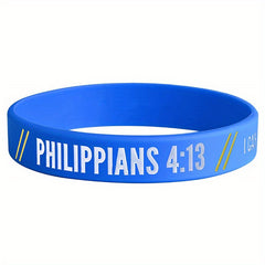 Bible Verse Silicone Bracelet Waterproof Wristband