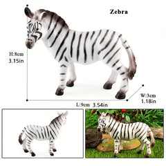Realistic Wild Animal PVC Models Educational Jungle Safari Toys for Kids
