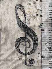 Men's Music Note Print T Shirt - Stylish Summer Essential
