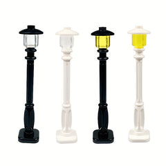 CITY Toy Chair & Street Lamp Assembly 3D Brick Wall Colorful Blocks