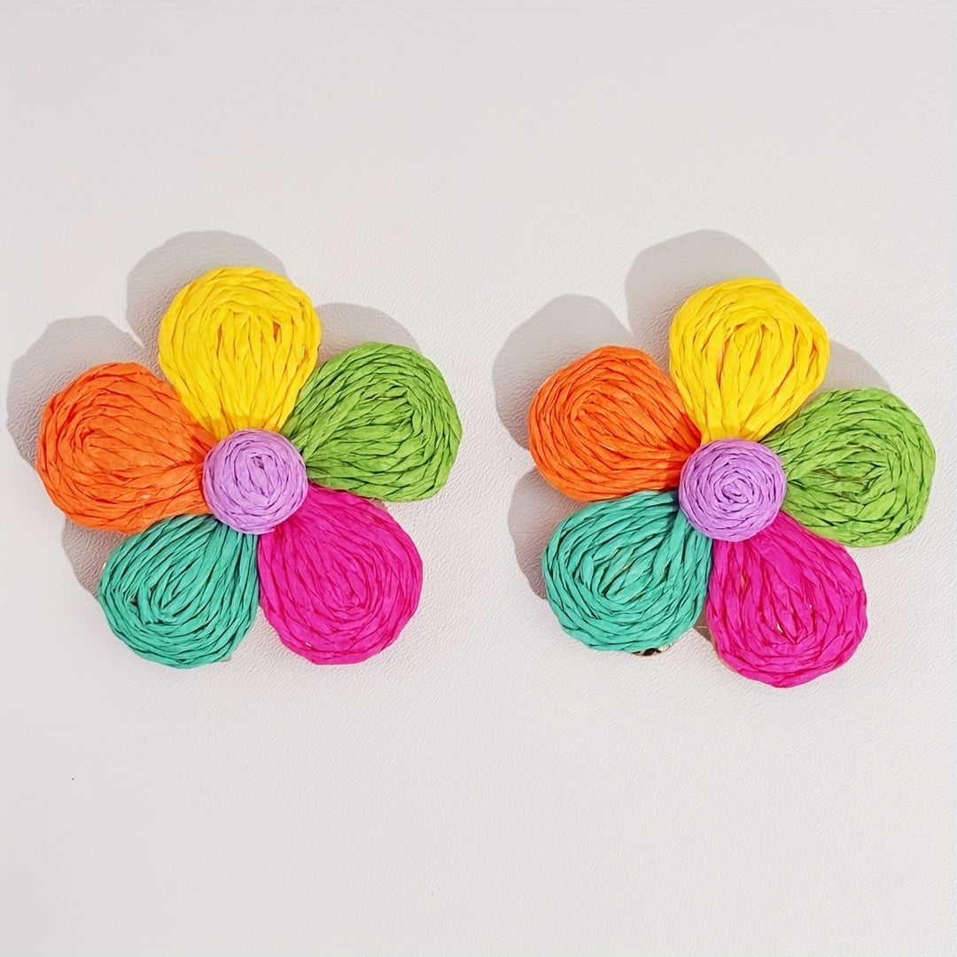 2pcs Floral Shirt Button Covers Multicolor Flower Business Wedding
