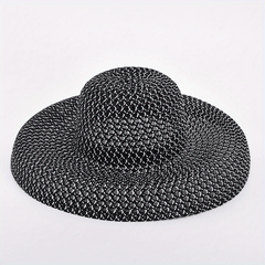 Casual Straw Sunshade Hat for Spring Summer Travel Seaside