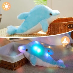 Glowing Dolphin Plush Soft Toy Night Light for Kids & Adults