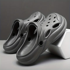 Men's Lightweight Comfy Clogs Hollow Out Non Slip Garden Shoes