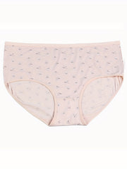 4 Pack Plus Size Floral Print Stretch Underwear Set