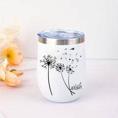 Dandelion UV DTF Transfer Stickers 16oz Glass Jars DIY Crafts