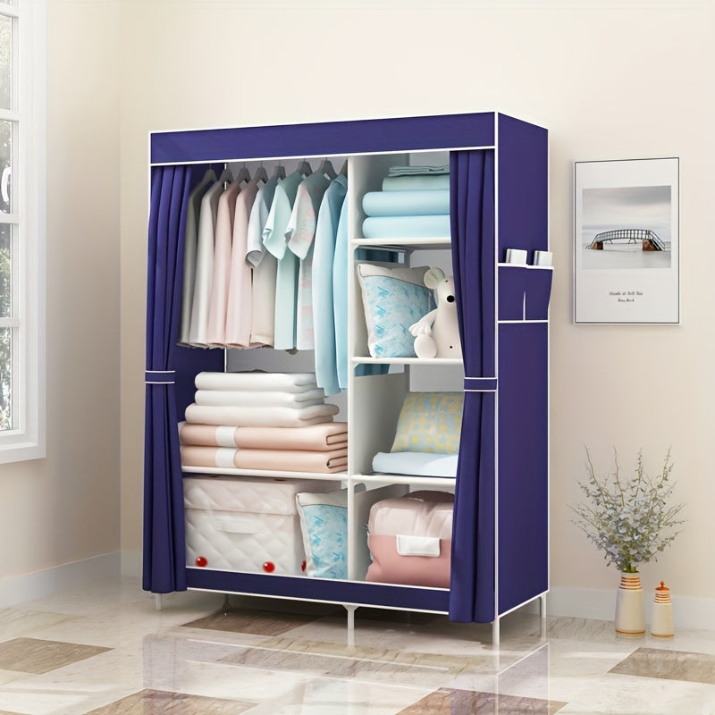 Large Clothes Storage Closet With Side Pockets