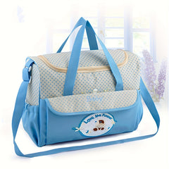 Functional Large Capacity Mommy Tote Bag Lightweight Polyester Diaper Bag