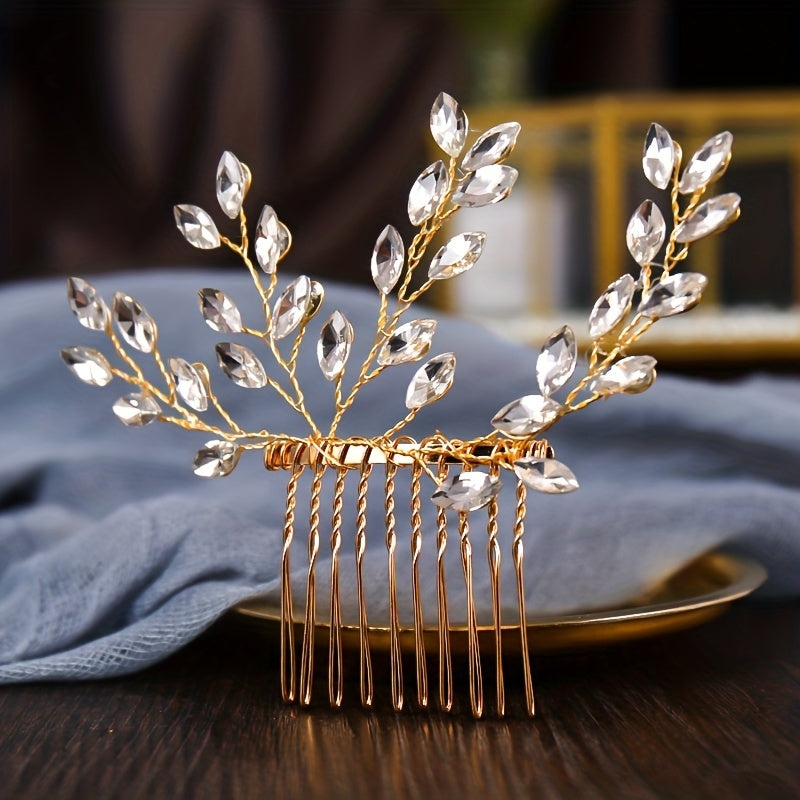 Crystal Hair Comb Bridal Hair Accessories Wedding Headdress