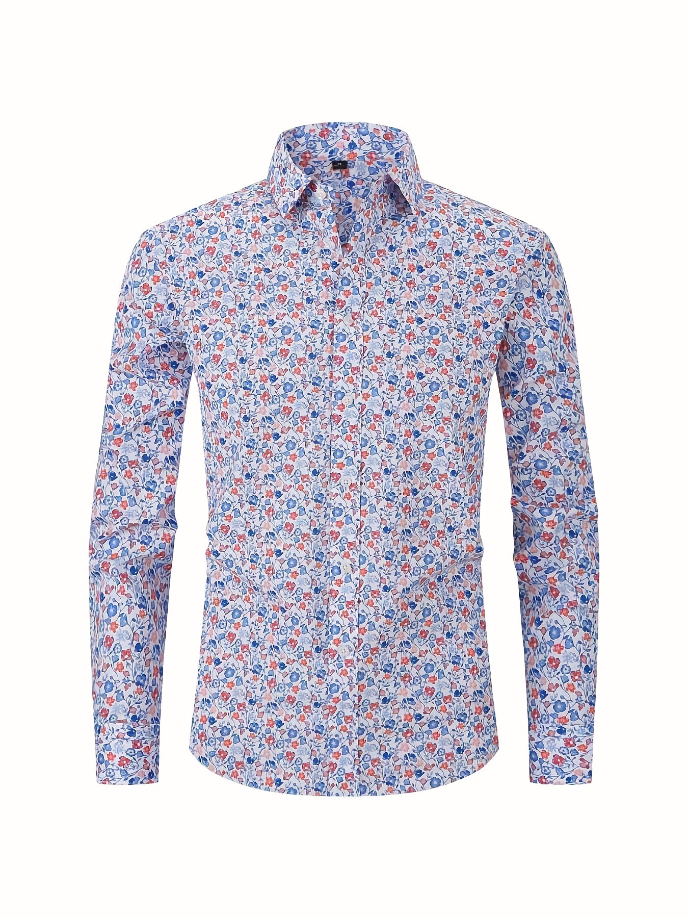 Men's Pattern Formal Button Up Shirt Spring/Fall Business Wear
