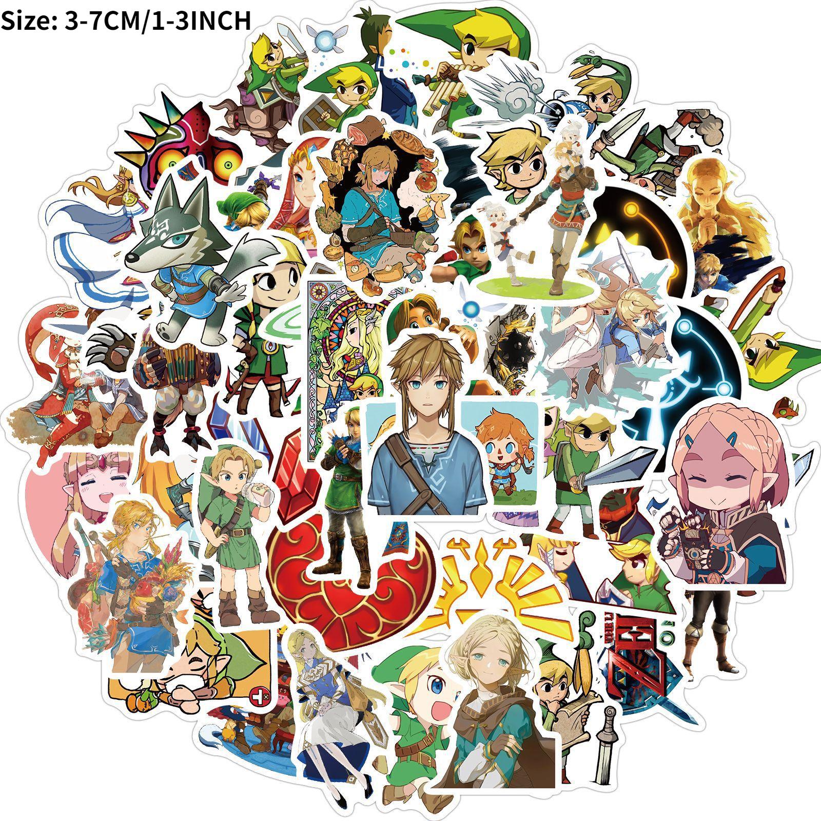 50pcs Cartoon Anime Waterproof Stickers DIY Creative Toys Laptop Skateboa