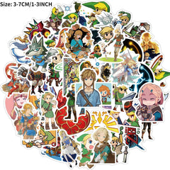 50pcs Cartoon Anime Waterproof Stickers DIY Creative Toys Laptop Skateboa