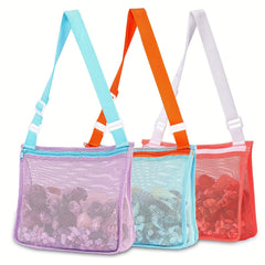 Kids Casual Mesh Beach Bag Shell Collecting Bag