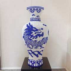 Creative Porcelain Vase Building Blocks Set - Fun Holiday & Birthday Party Game