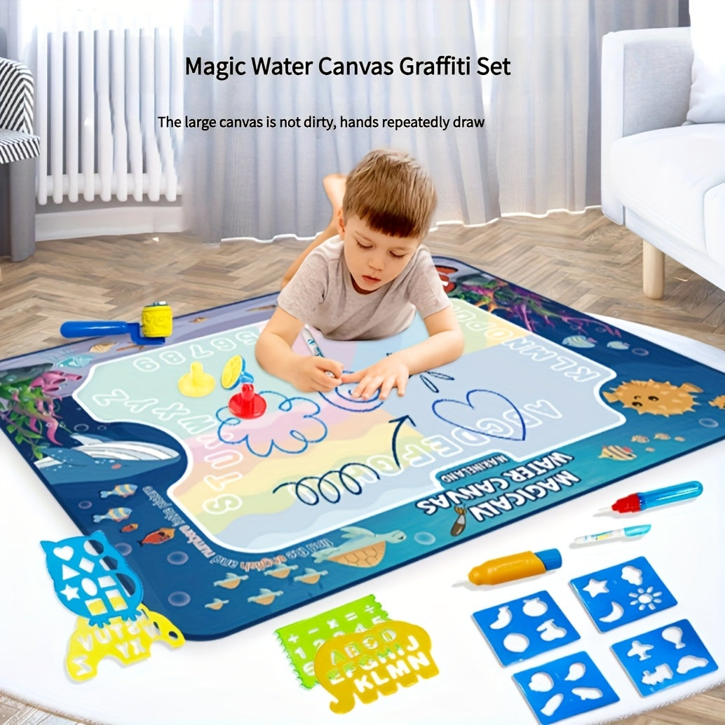 Magic Water Canvas Kids' Toy with Sea Creatures & Colorful Designs