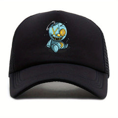 Outdoor Sunshade Baseball Cap Men's Cartoon Print Hat