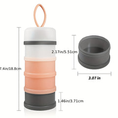 2pcs Portable Formula Containers Pink