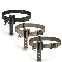 Adjustable Fishing Waist Belt with Rod Holder for Spinning and Casting Rods