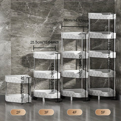 Bathroom Floor Storage Rack Kitchen Corner Rack