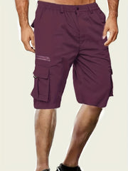 Men's Cargo Cropped Pants with Pockets for Summer