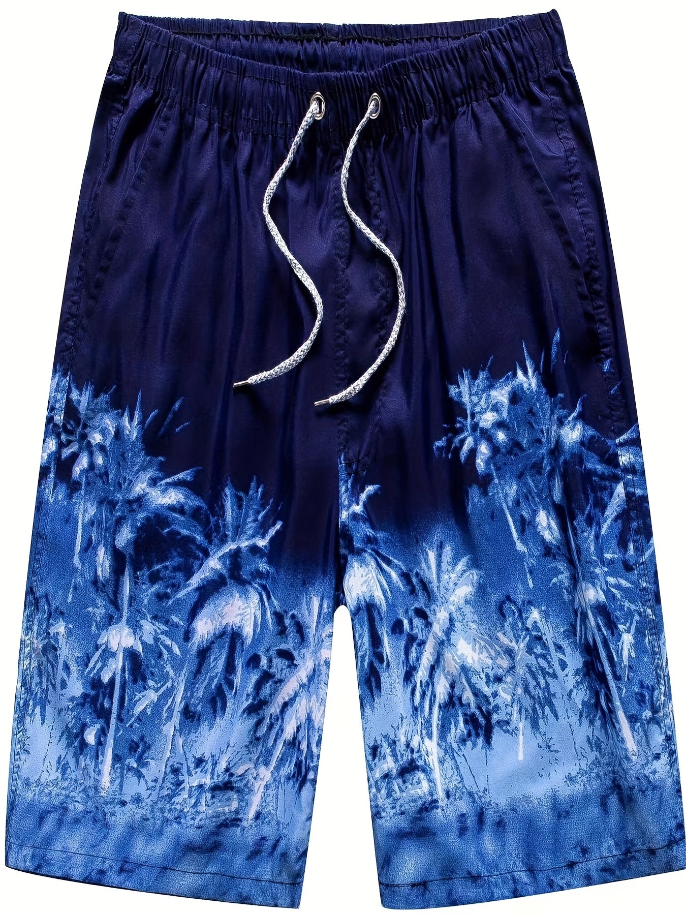Men's Quick-Drying Beach Shorts Casual Drawstring Swim Trunks