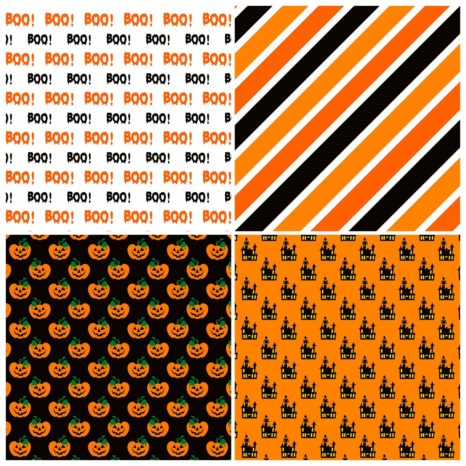12pcs Halloween Decorative Paper DIY Card Making Background Paper