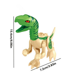 8pcs Dinosaur Building Blocks Set Tyrannosaurus Rex & Triceratops Models