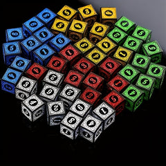 10pcs 16mm Retro Number Dice for Board Games
