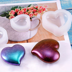 Silicone Epoxy Resin Mold Heart Shaped for DIY Jewelry Pendant Making