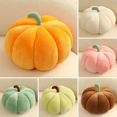 Striped Pumpkin Plush Toy 3D Fluffy Halloween Party Favors
