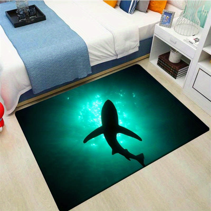 3D Underwater Shark Kitchen Carpet Anti Slip Floor Mat