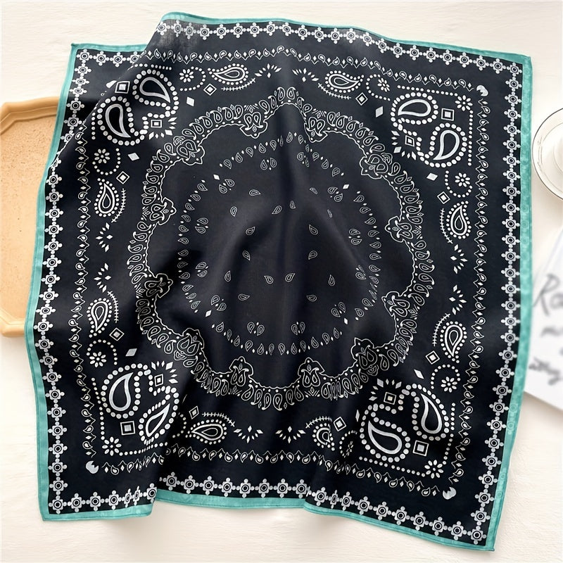 Paisley Print Bandana Shawl Casual Square Scarf Neckerchief Head Wrap