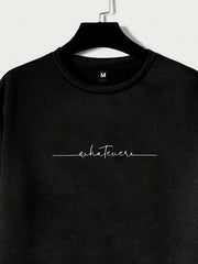 Graphic Round Neck Sweatshirt for Men