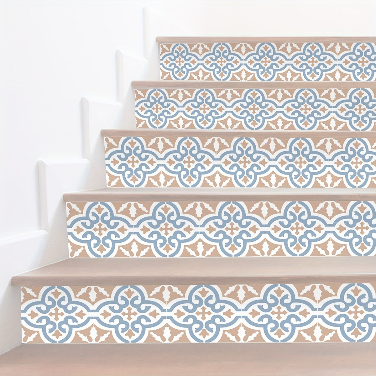 9pcs Nordic Style Printed Floor Stickers Non slip Wear resistant Vinyl Decals