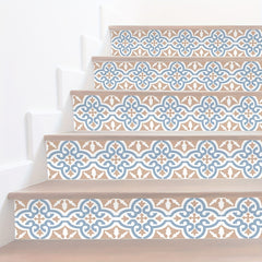 9pcs Nordic Style Printed Floor Stickers Non slip Wear resistant Vinyl Decals