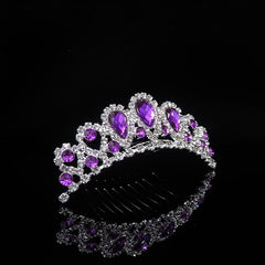 Crystal Queen Crown Birthday Tiara Prom Quinceanera Rhinestone Wedding