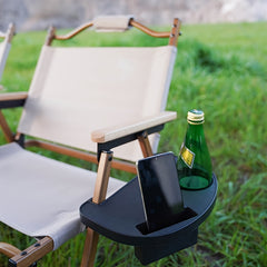 Portable Recliner Cup Holder Snack Tray with Accessory Slots
