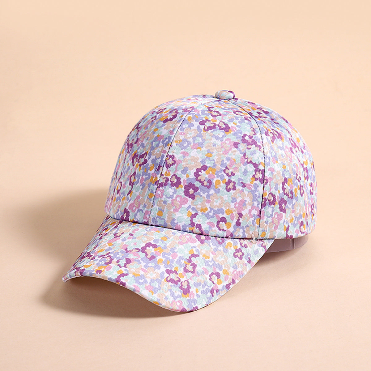 Girls Baseball Cap Floral Sun Protection Sunshade Hat for Outdoor Activities